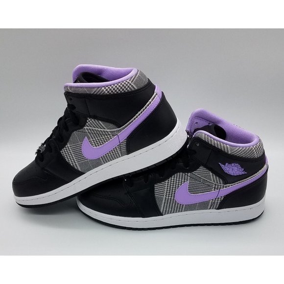 Jordan 1 Mid SE 'Houndstooth' (GS) DC7226-015 - Picture 7 of 10